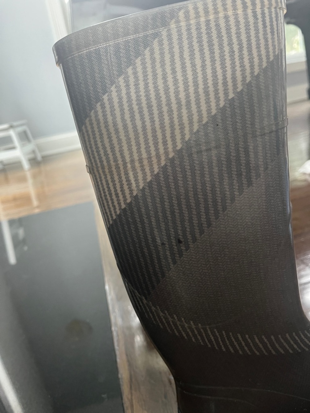 Burberry Brown Plaid Rubber Rain Boots - Picture 7 of 8